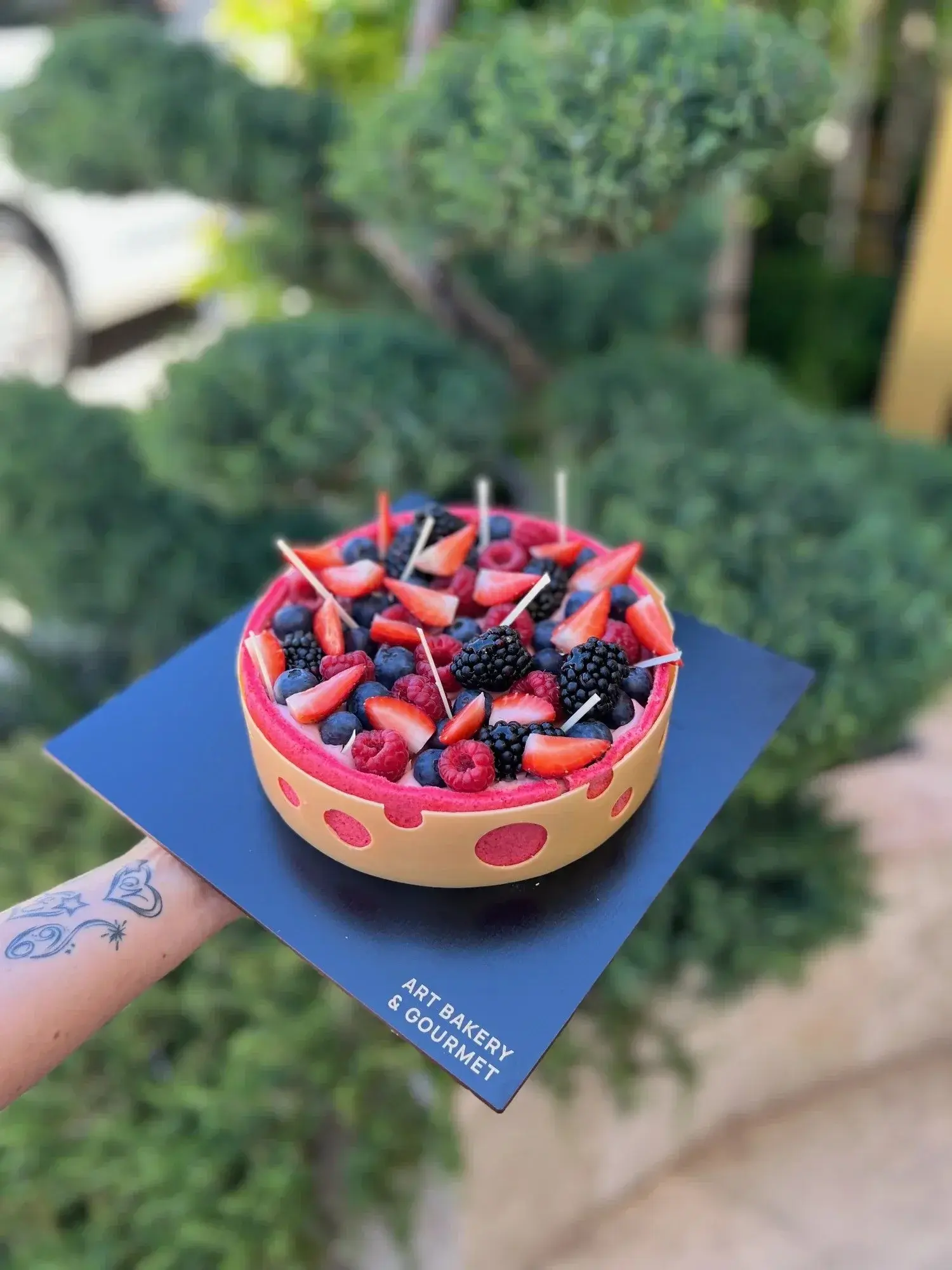Blackcurrant Forest Cake