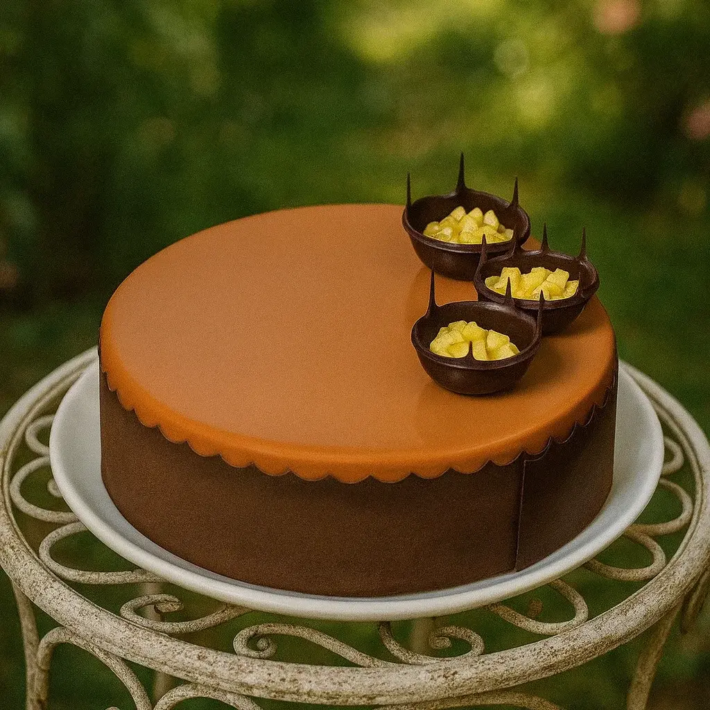 Orange, Chocolate & Hazelnut Cake