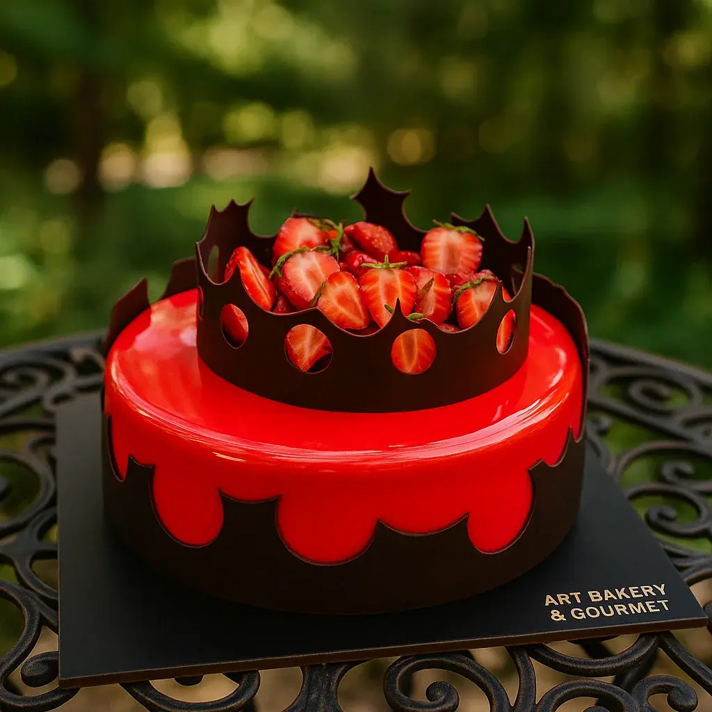 Strawberry & Hazelnut Cake