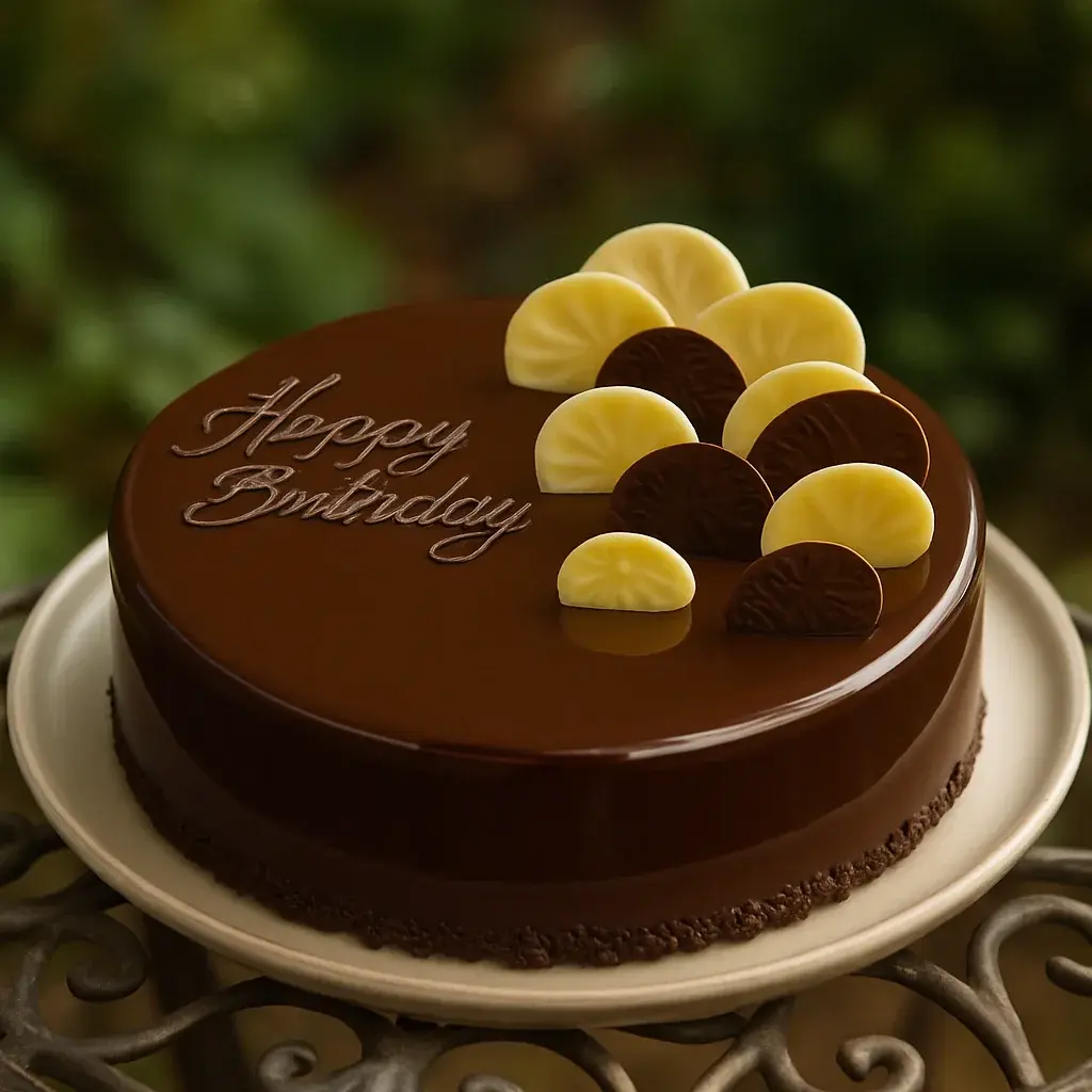 Three Valrhona Chocolates Cake