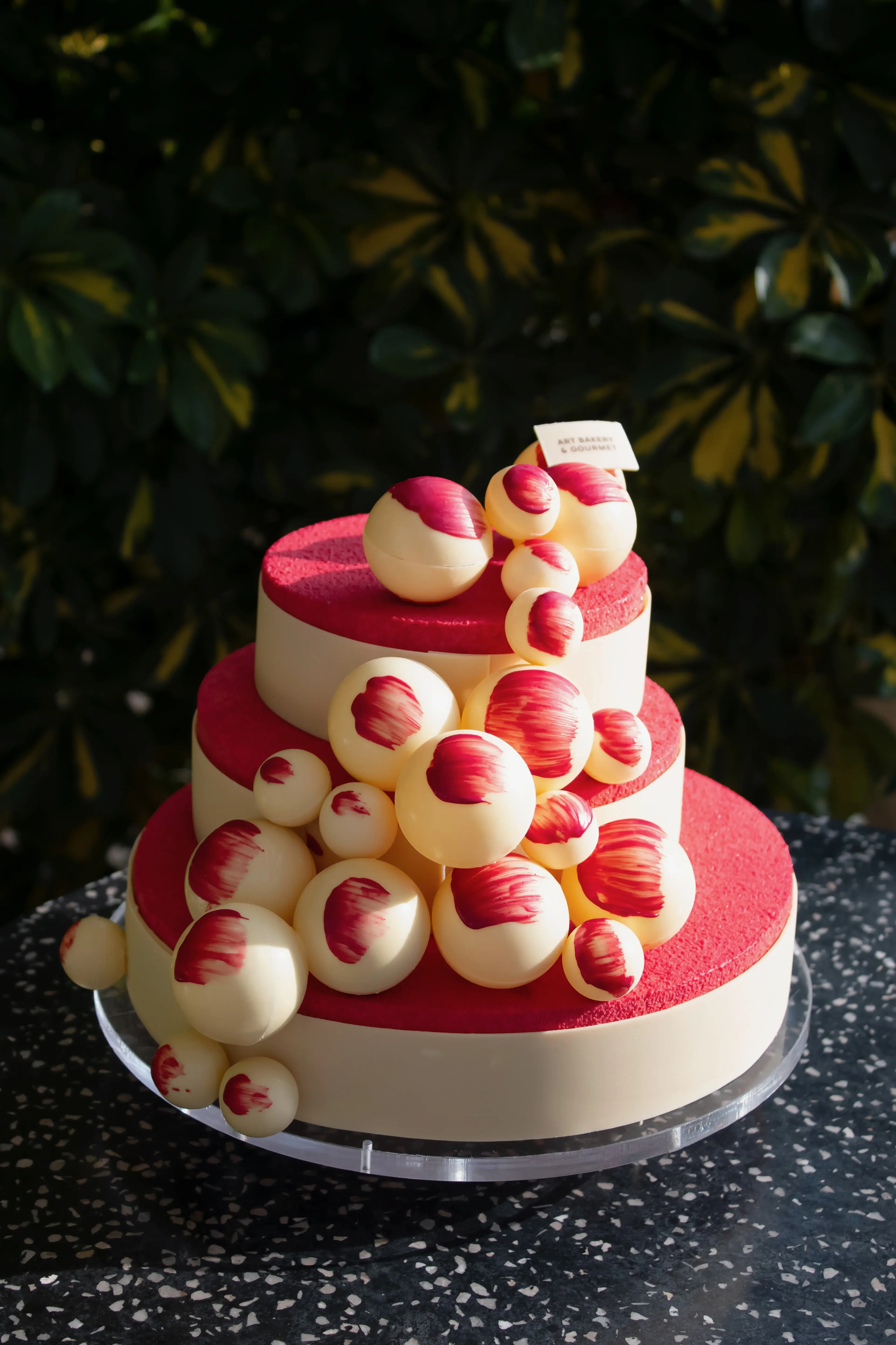 Ruby Bloom Wedding Cake